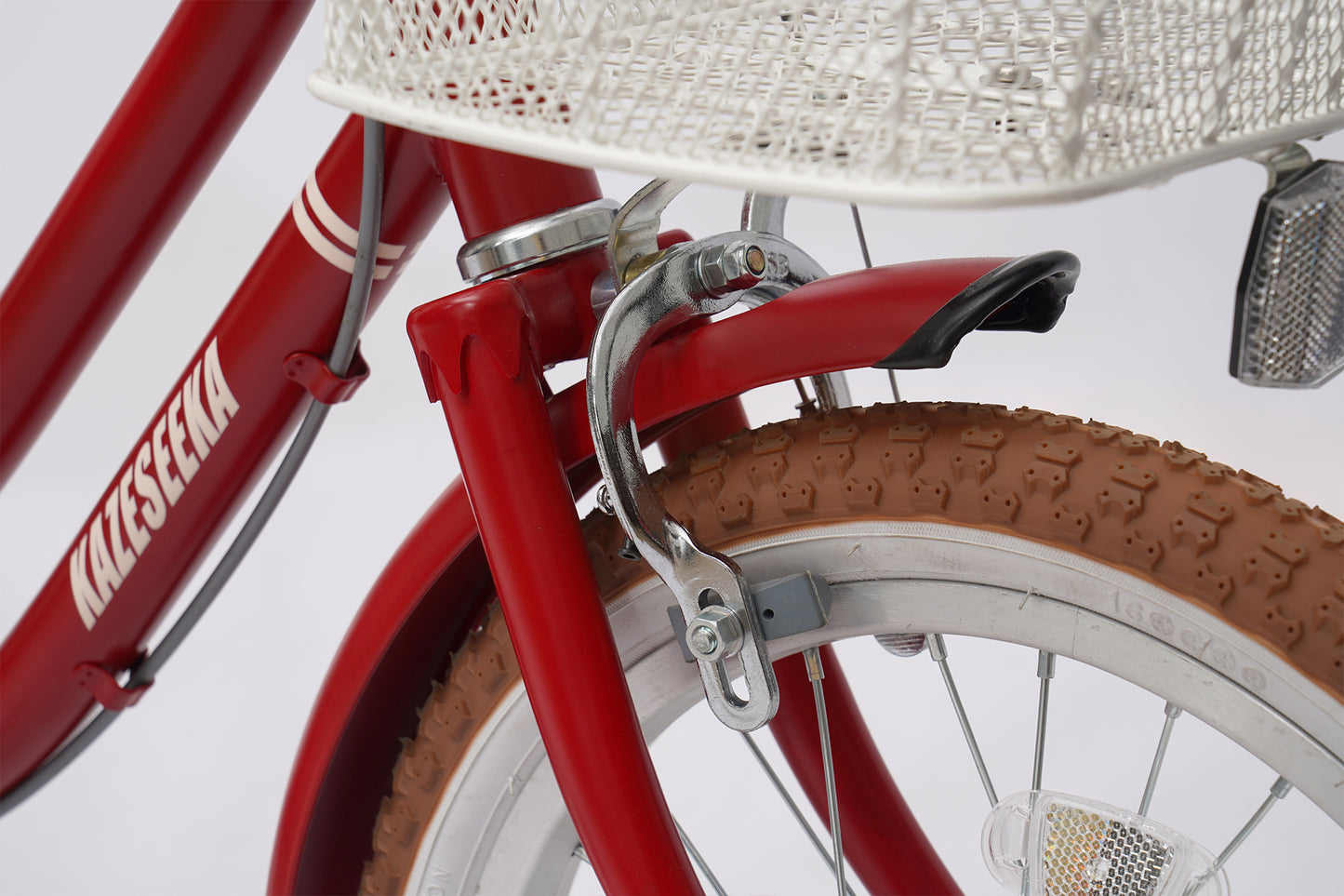 KAZESEEKA 子供用自転車 16インチ CityC1【補助輪付き/大容量カゴ/前後泥よけ 】 通勤 通学